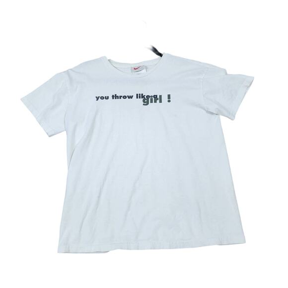Nike vintage white tag made in the USA women's size large t shirt - Picture 1 of 10
